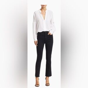 MOTHER high waisted rascal ankle fray size 30